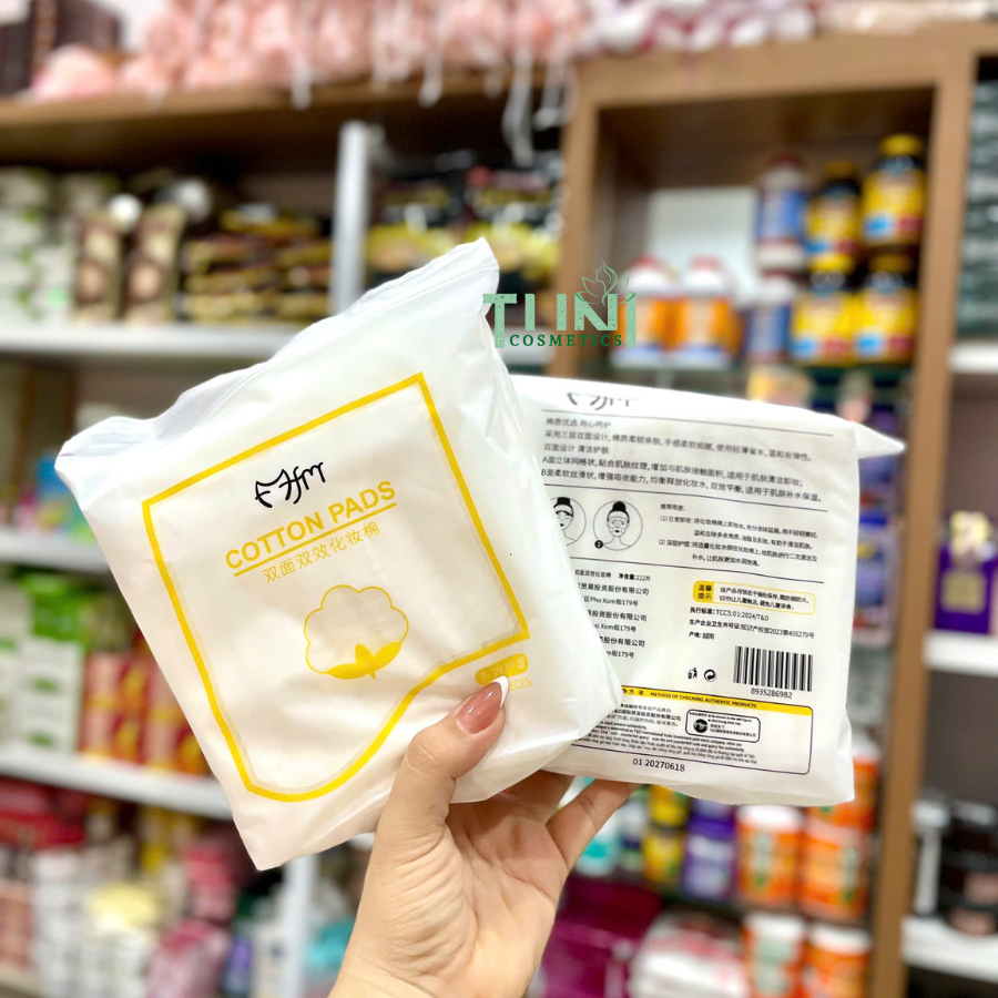Bông Tẩy Trang COTTON PADS MFM TÚI 222 miếng 3 Lớp