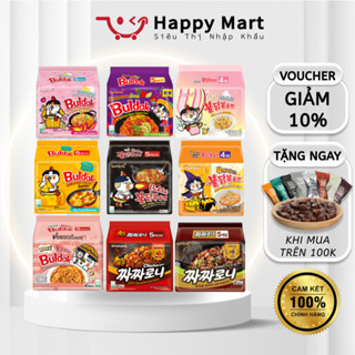[5 GÓI] Mì Cay Samyang Hàn Quốc, Mì Buldak, đủ các vị: cay, phô mai, carbonara, rose, cream - Happy Mart