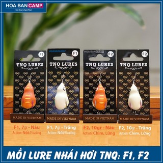  Mồi Lure Nhái Hơi TNQ – F1 7g  Nổi  & F2 10g  Lửng Chìm  