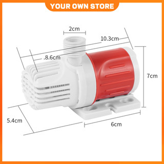 Giá sỉ1000L/H DC 12V Bơm nước DC không chổi than Circulating Pump Silent Submersible Bơm gia dụng(không có dây nguồn