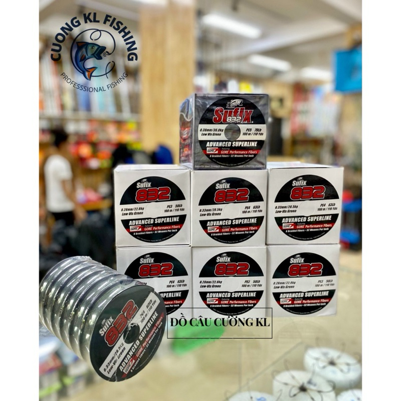 Dù 8 sợi Sufix 832 Advanced Superline