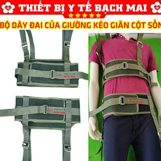 BỘ 2 DÂY ĐAI KÉO GIÃN CỘT SỐNG LƯNG CHO GIƯỜNG KÉO GIÃN CỘT SỐNG