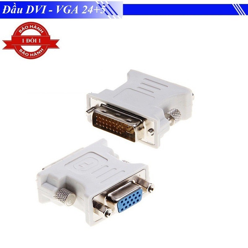 Đầu chuyển DVI - VGA 24+5