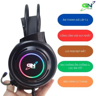 Tai nghe game Gnet GH3 7.1 cổng USB cho máy tính