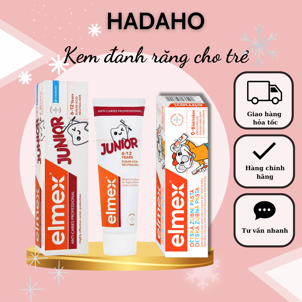 Kem đánh răng Elmex trẻ em 75ml Đức