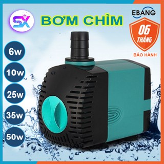 Máy bơm chìm mini, bơm nước bể cá hồ cá quạt hơi nước phụ kiện thủy sinh 3w 6w 10w 15w 25w 30w 35w 50w điện 220v