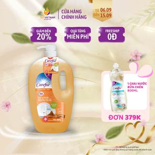 Nước rửa chén bát Carefor Không bám mùi, An toàn 1,9l