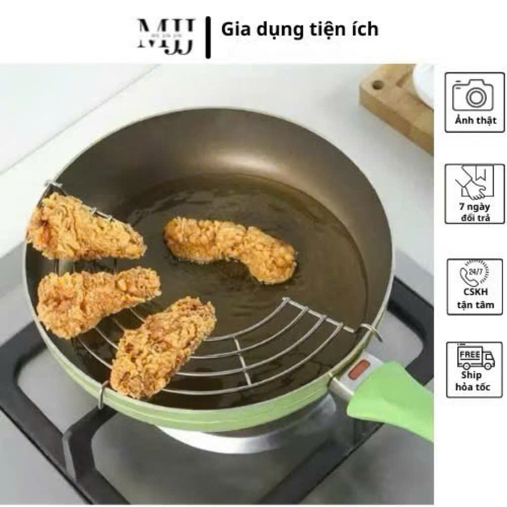 Vỉ gác chảo rán bằng inox
