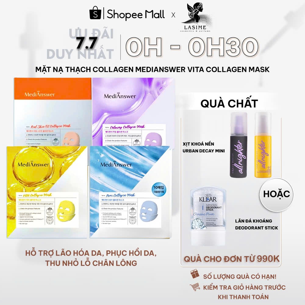 Mặt Nạ Thạch Collagen Tươi MediAnswer Vita Collagen Mask - LS82