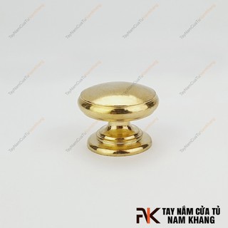 Núm nắm cửa tủ đồng vàng NKD095 (Màu Đồng Vàng)