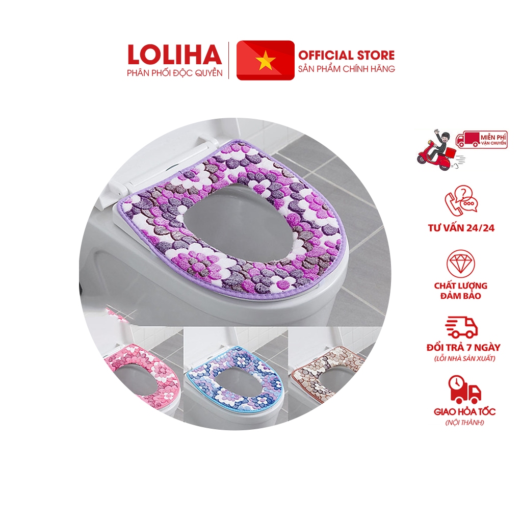 📛FREESHIP📛 Combo 5 Lót nỉ bồn cầu, toilet giữ ấm cho mùa lạnh