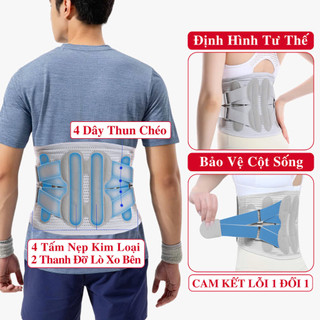   Đai Lưng Định Hình Cột Sống  cao cấp Vicenzo