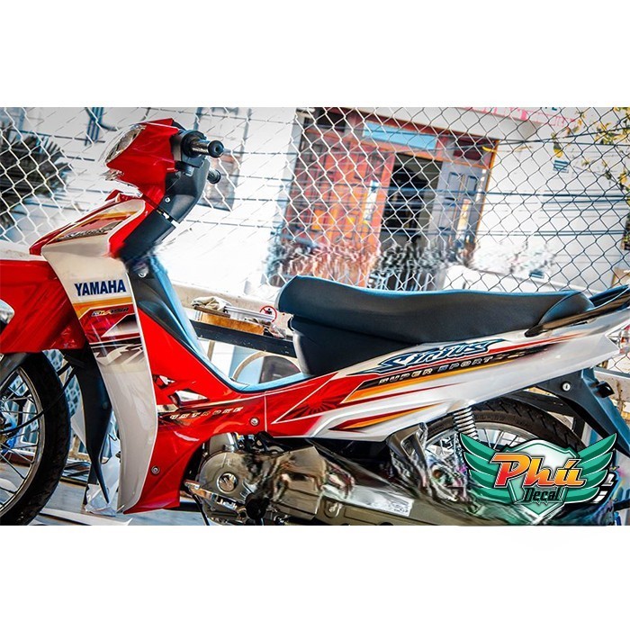 Tem rời Sirius kiểu Nhật trắng đỏ (W)