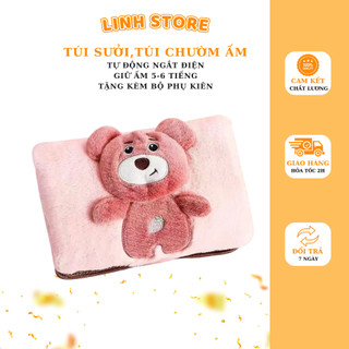 Túi sưởi thỏ bông xinh , túi chườm cắm điện an toàn