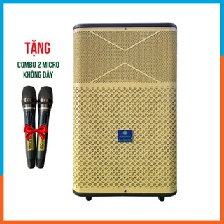Loa Kéo Karaoke Kanayo Pro-15T 4 Tấc Bass 40cm Công Suất 870w,Tặng 2 Mic Chống Hú Cao Cấp