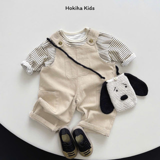 Yếm quần dài Hokiha Kids cho bé trai bé gái, yếm kaki mềm mịn phong cách Hàn Quốc từ 8-14kg TE650