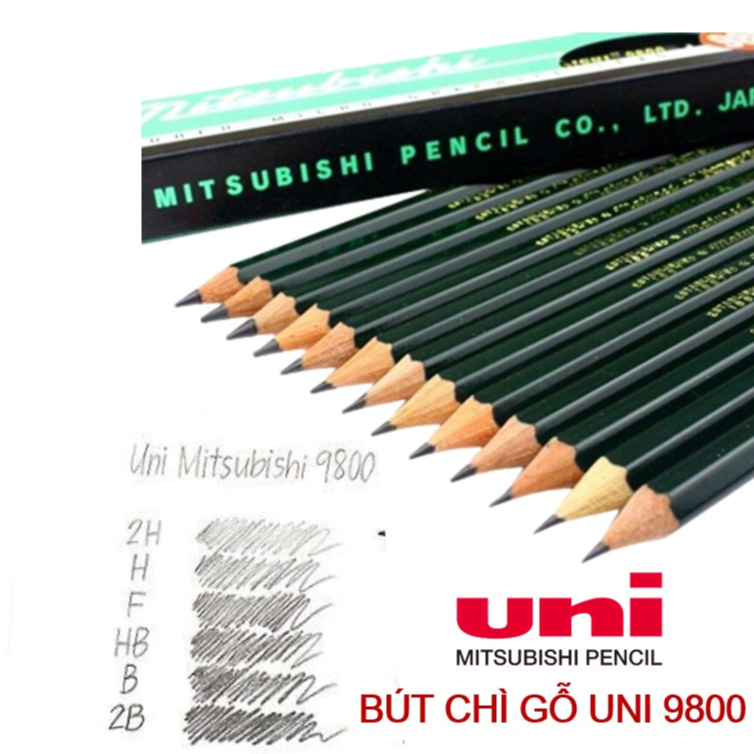 Bút chì phác thảo Uni Mitsubishi 9800