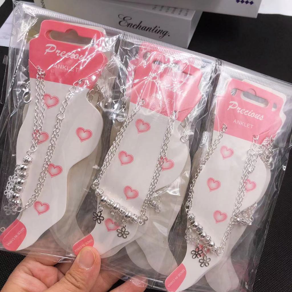 Sỉ 12 lắc chân inox mỹ ký – phụ kiện nữ cá tính, giá cực mềm - SP000175