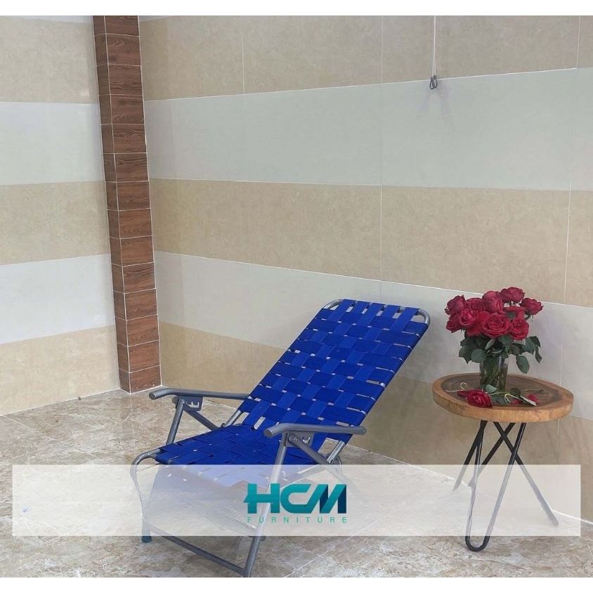 Ghế bố xếp dây dù khung sắt - Nội Thất Phan Gia