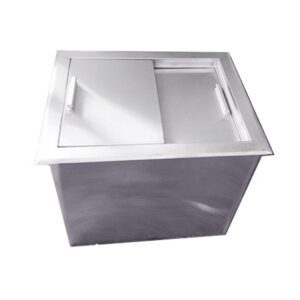 thùng đá inox âm 30l (4 túi đá 5kg), thùng đa sâm quầy inox