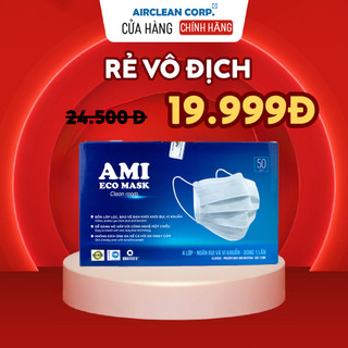 Khẩu Trang Y Tế AMI 4 Lớp Kháng Khuẩn Hộp 50 Chiếc Chính Hãng