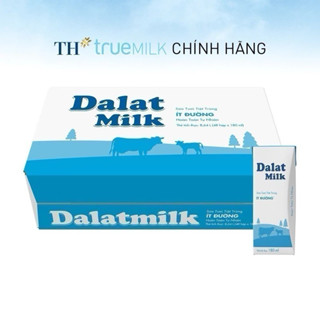 THÙNG SỮA TƯƠI TIỆT TRÙNG DALAT MILK CÓ ĐƯỜNG/ÍT ĐƯỜNG/KHÔNG ĐƯỜNG 180ml ( 48 hộp x 180ml)