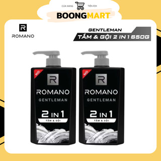  Tắm Gội Romano 2 in 1 hương nước hoa Gentleman chai 650g 
