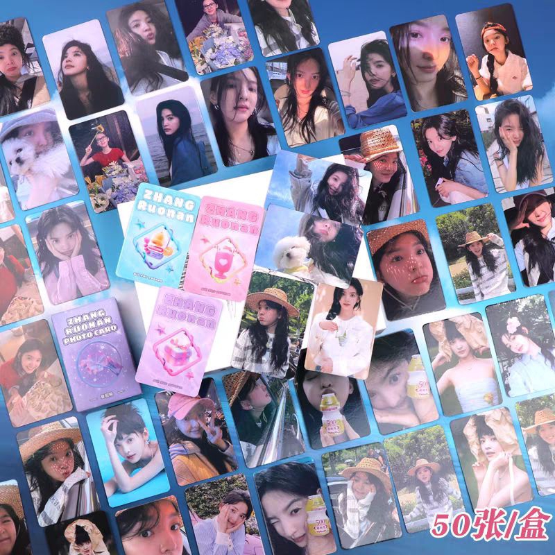 Card bo góc sao hoa ngữ: Hộp 50 card: Chương Nhược Nam, Châu Dã, Trương Tịnh Nghi, Angelababy, Trình