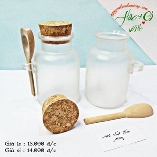 Hũ Nhựa Nút Bần ( Kèm Muỗng )