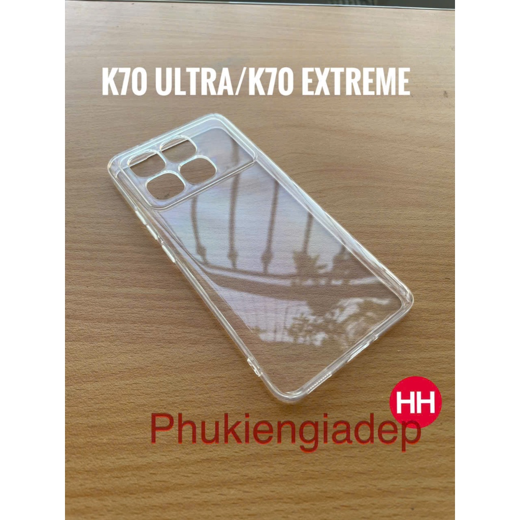 Ốp lưng dẻo GOR Xiaomi Redmi K70 Ultra , K70 Extreme trong suốt, bảo vệ Camera