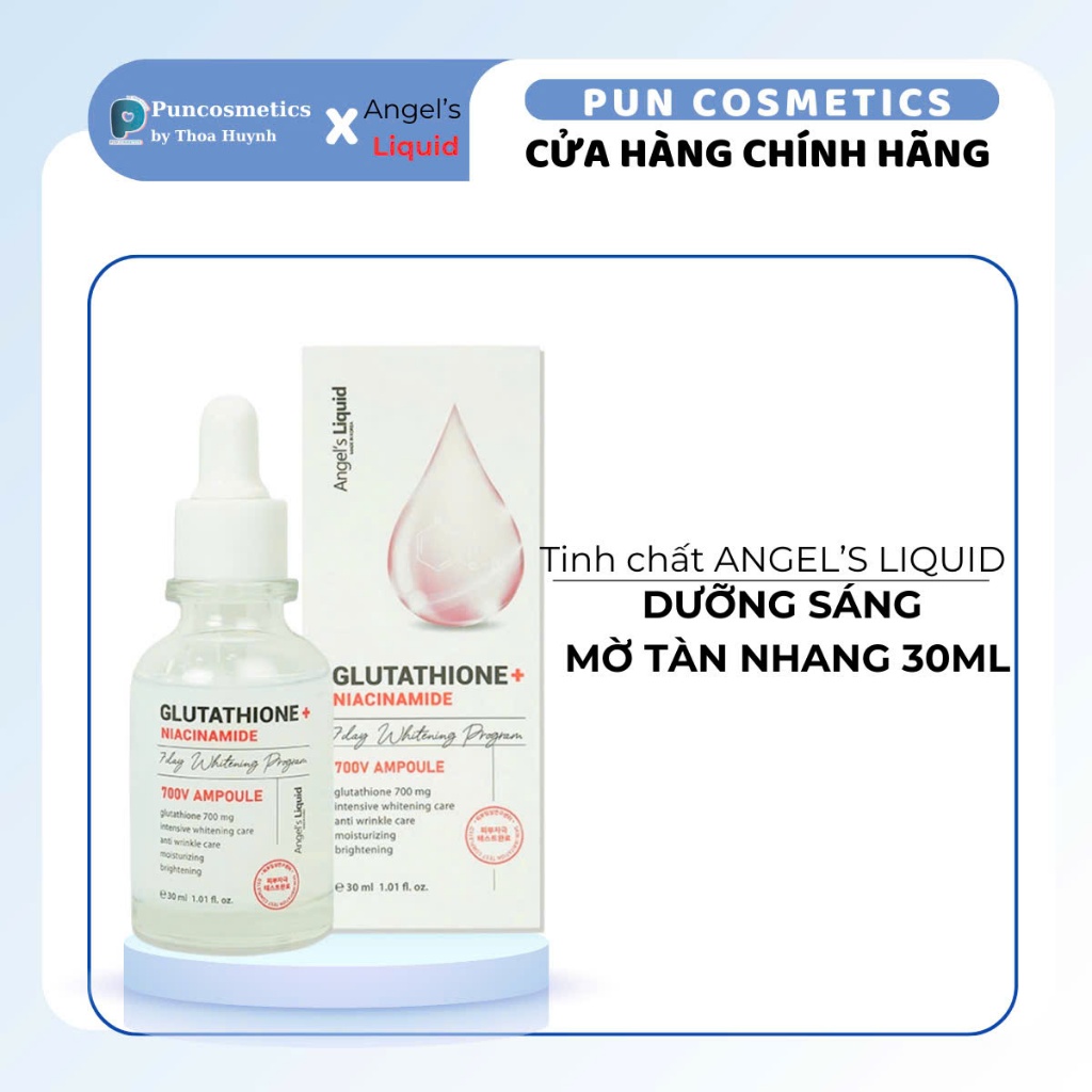 Serum Angel's Liquid Tinh Chất Hỗ Trợ Dưỡng Trắng Mờ Thâm Nám Angel's Liquid Glutathione + Niacinami