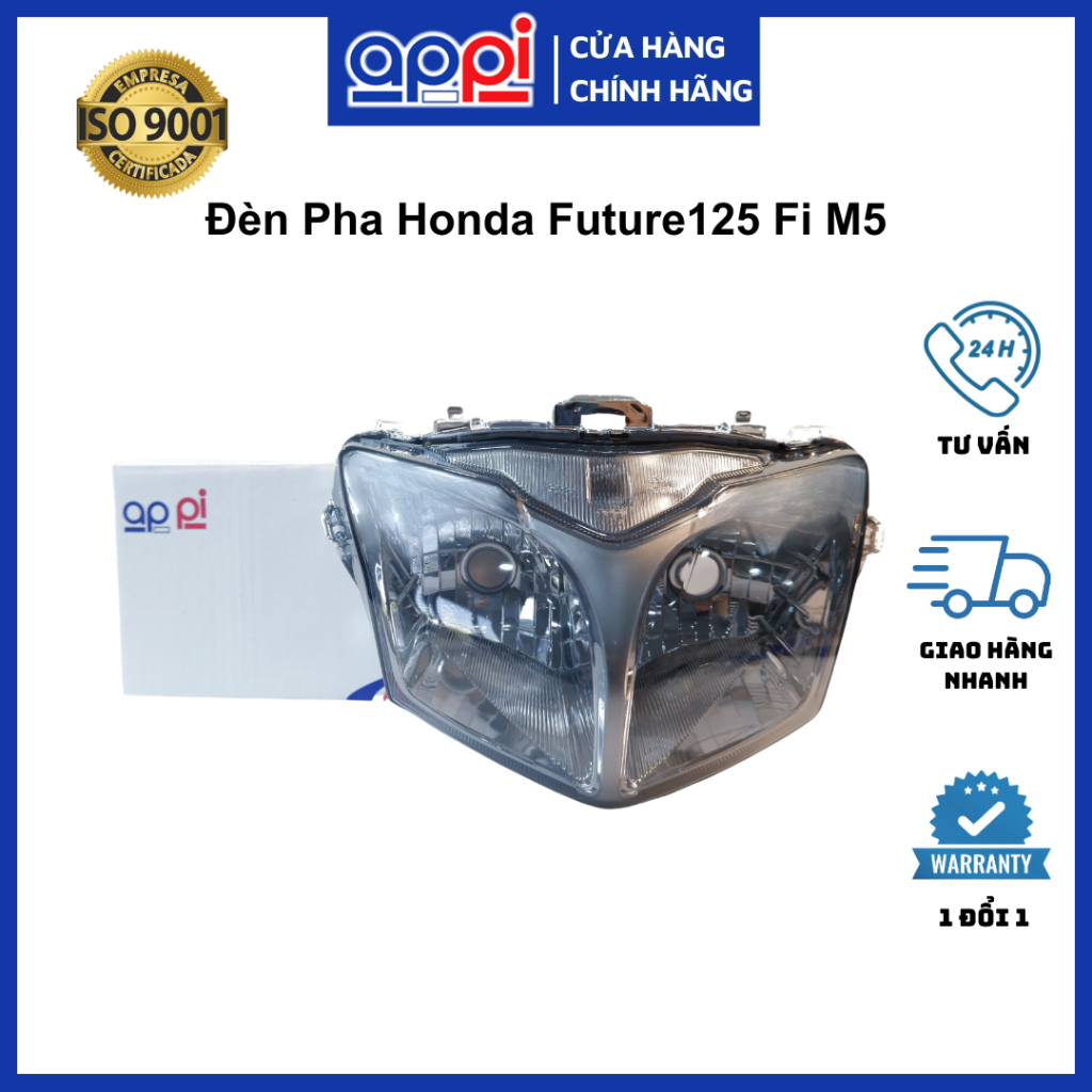 Choá đèn Wave 125 | Pha đèn Future 125 Fi 2016 khói chính hãng APPi racing 33120
