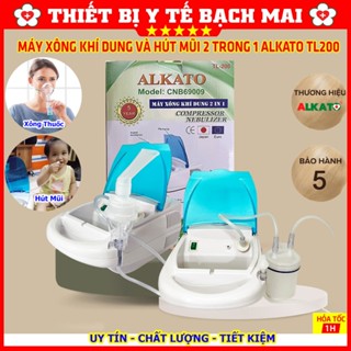 Máy Xông Khí Dung Và Hút Mũi 2 Trong 1 ALKATO TL200 - Dòng Chuyên Xông, Bảo Hành 5 Năm