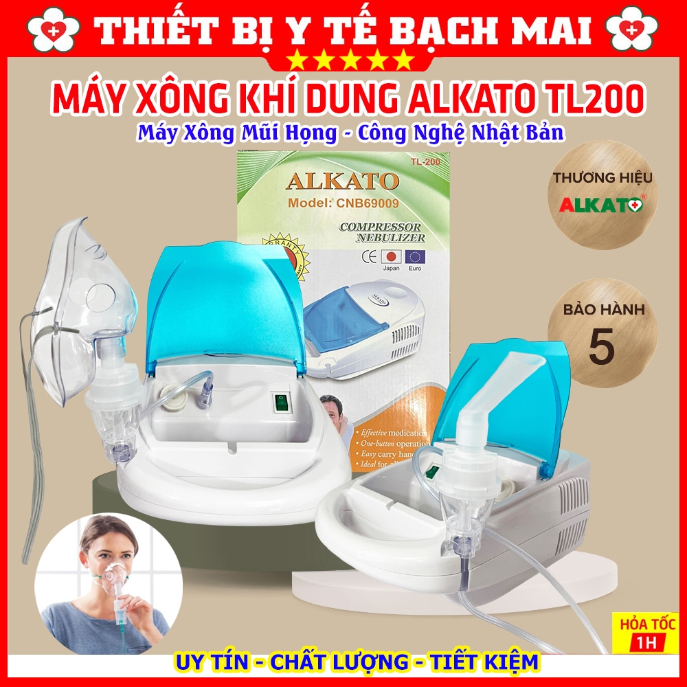 Máy Xông Hút Mũi 2 Trong 1 ALKATO TL200 - Công Nghệ Nhật Bản, Bảo Hành 5 Năm