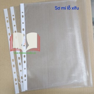 100 cái sơ mi lỗ A4 XIFU - bìa lá 11 lỗ loại dày 400gram