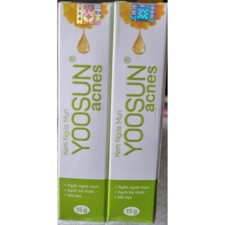  Kem Yoosun Acnes ngăn ngừa và giảm mụn kiểm soát bả nhờn mờ thâm sẹo 15g 
