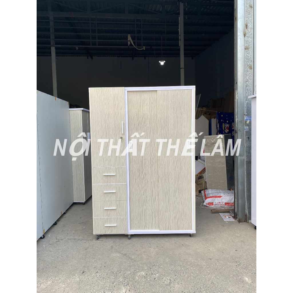 tủ nhựa cửa lùa 4 hộc kéo (có giao sau giờ hành chính)