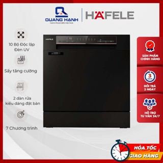 Sản phẩm quảng bá - Máy rửa bát để bàn 10 bộ Hafele HDW-T5551B giao lắp Hà Nội