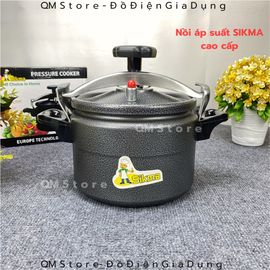 Nồi áp suất Sikma đun ga bếp hồng ngoại cao cấp , Nồi áp suất Fujika và Trường thọ đun từ sử dụng cho mọi loại bếp