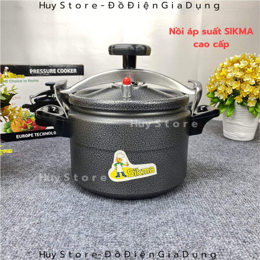 Nồi áp suất Sikma đun ga bếp hồng ngoại cao cấp , Nồi áp suất Fujika và Trường thọ đun từ sử dụng cho mọi loại bếp