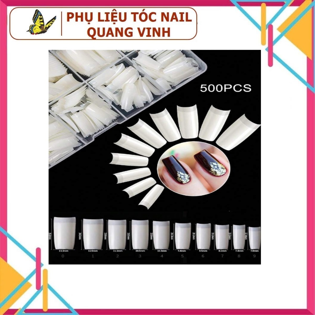 Hộp móng nối tay HG(500 móng)