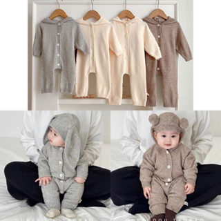 (Sẵn) body suit len dài tay size nhí cho bé trai bé gái QCCC