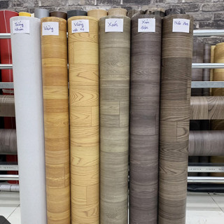 [ Loại nhám - Chọn màu ] Thảm nhựa simili trải sàn vân gỗ nhám