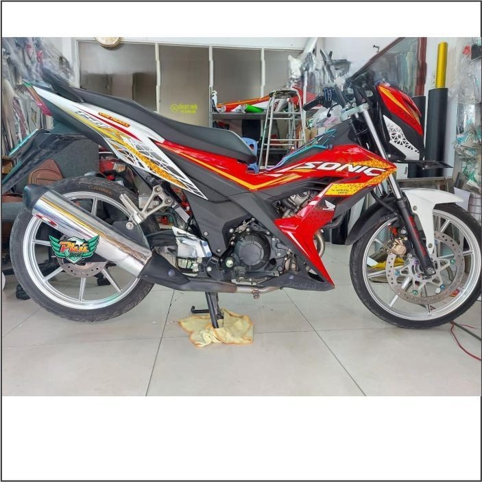 Tem Rời Sonic đỏ trắng hoa văn (O)