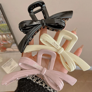  Kẹp tóc nơ nhựa Acrylic có chữ kiểu mới retro cho Nữ K11 