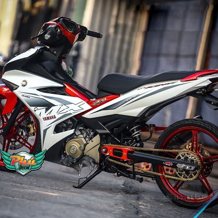 Tem rời Exciter 150 MX 2019  trắng đỏ (W)