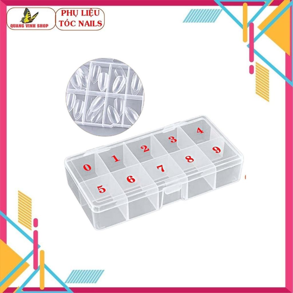 Hộp khay đựng móng giả 10 ô