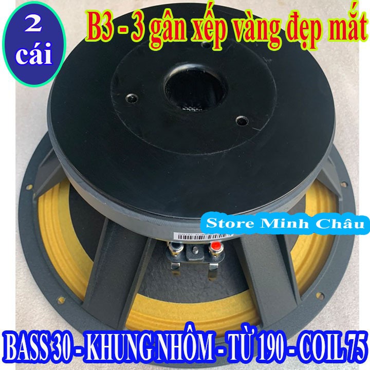 LOA BASS 30 B3 AUDIO COIL 75 TỪ 190 GÂN VÀNG - GIÁ 1 CẶP