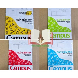 Giấy kiểm tra campus cấp 1,2.
