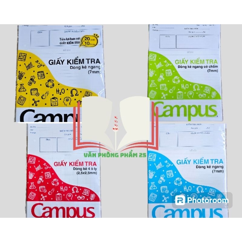Giấy kiểm tra campus cấp 1,2.